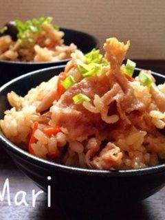うまうま〜♡焼肉のタレで♡炊き込みご飯-レシピのメイン写真