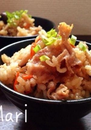 うまうま〜♡焼肉のタレで♡炊き込みご飯-レシピのメイン写真