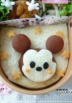 キャラ弁♡まん丸ココアパンdeミキミニ♡-レシピのメイン写真