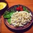 フジッリパスタのチーズクリームソース