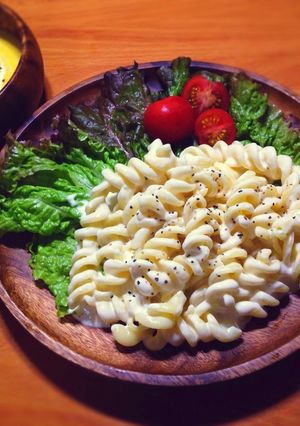 フジッリパスタのチーズクリームソース-レシピのメイン写真