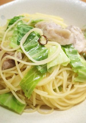 春キャベツとチキンのパスタ／塩麹が決め手-レシピのメイン写真
