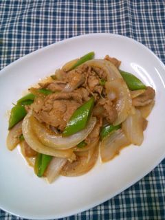 新玉ねぎと豚薄切り肉のドレッシング炒め-レシピのメイン写真