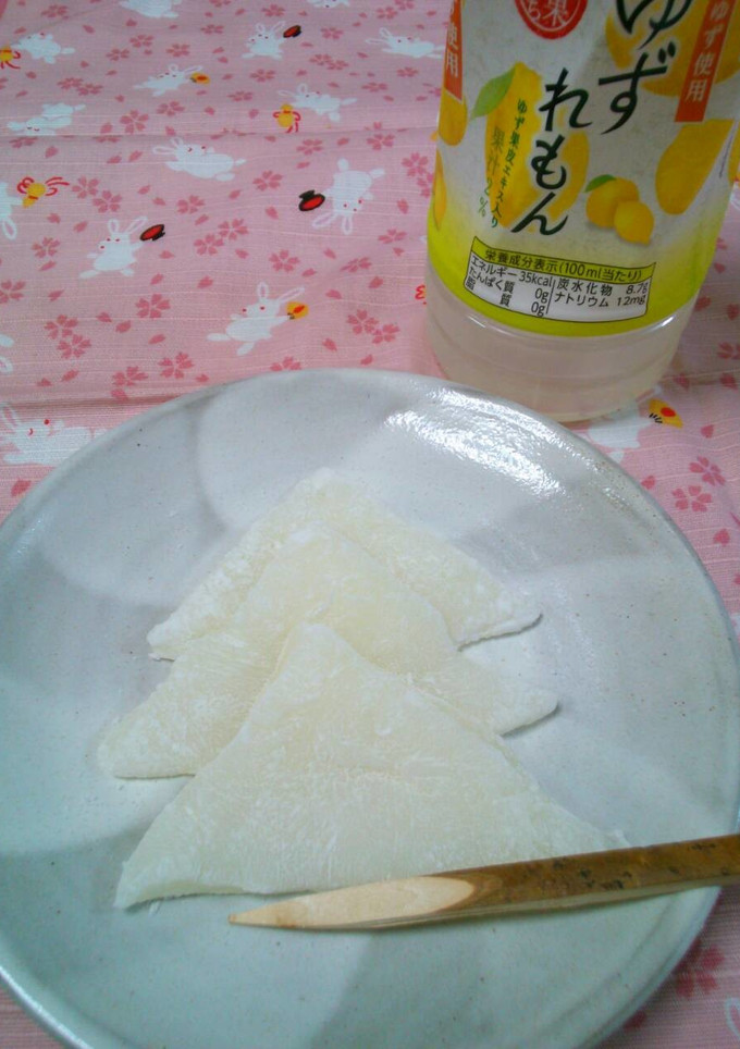 和果ごこちで　ほんのり柚子羽二重餅-レシピのメイン写真