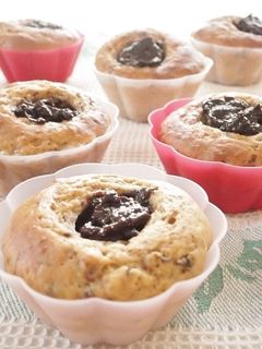 プルーンとバナナのカップケーキ-レシピのメイン写真