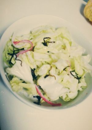 春キャベツと塩昆布サラダ-レシピのメイン写真