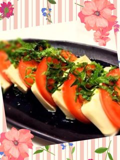 ♡簡単♡トマトと豆腐のカプレーゼ-レシピのメイン写真