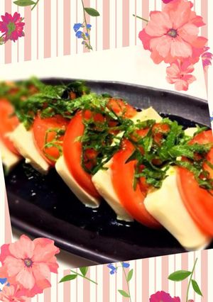 ♡簡単♡トマトと豆腐のカプレーゼ-レシピのメイン写真