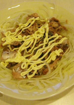 超カンタン玉ねぎとサバ缶のマヨネーズ和え-レシピのメイン写真