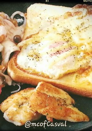 ラピュタの目玉焼きトースト（改）-レシピのメイン写真