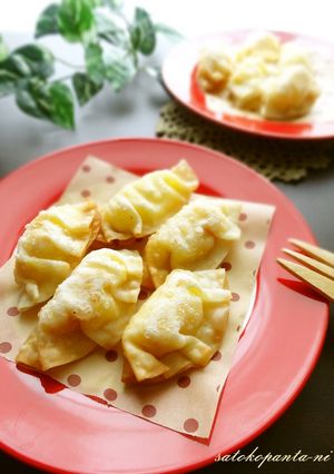 スイートチリとゆで卵の餃子のパリパリ揚げ-レシピのメイン写真