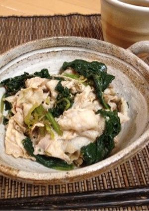 豚バラと法蓮草のさっぱりサラダ-レシピのメイン写真