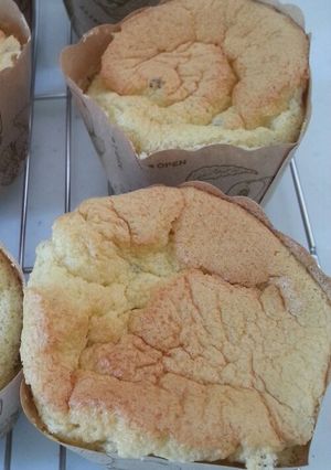 桜カップシフォンケーキ-レシピのメイン写真