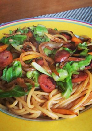 焼きそば風？簡単やみつきソースパスタ☆-レシピのメイン写真