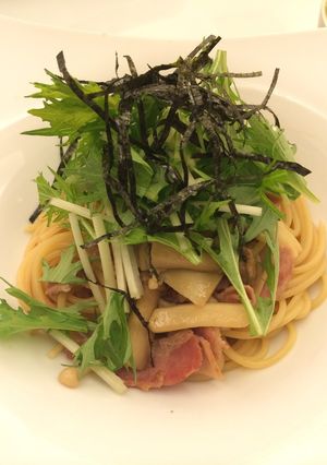 【油いらず】きのこのヘルシー和風パスタ-レシピのメイン写真