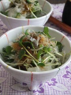 ★だいこん親子とジャコのみぞれ和え★-レシピのメイン写真