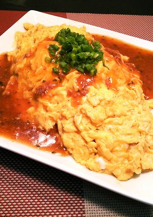 【松橋】中華とん平焼きマーボーあんかけ！-レシピのメイン写真