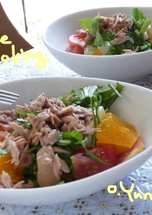 簡単♪豆腐とツナの中華風サラダ!-レシピのメイン写真
