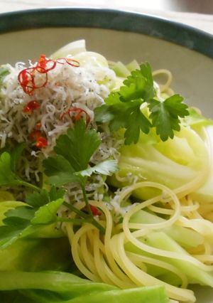 春キャベツとシラスで和えパスタ-レシピのメイン写真
