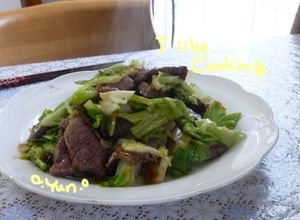 牛肉とキャベツのオイスター炒め！-レシピのメイン写真
