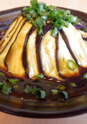 旨い！焼きなすの生姜醤油・富士山盛り-レシピのメイン写真