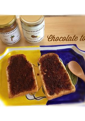 [ココナッツオイル]チョコトースト-レシピのメイン写真