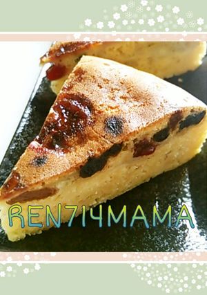 簡単バナナ＆ドライフルーツの炊飯器ケーキ-レシピのメイン写真