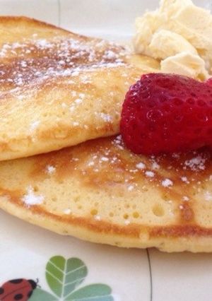 あま〜い誘惑♡ふわしゅわパンケーキ-レシピのメイン写真