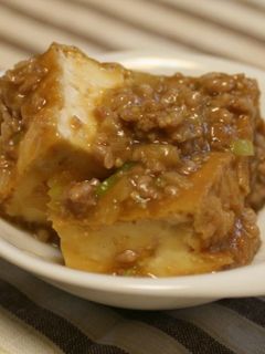 厚揚げとひき肉の味噌あんかけ-レシピのメイン写真