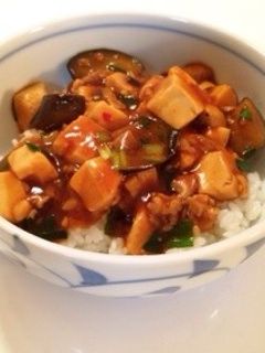 豆腐と茄子の麻婆丼-レシピのメイン写真