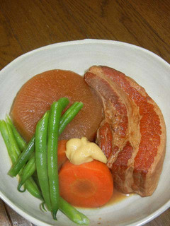 豚バラ肉かたまりと大根の味噌煮-レシピのメイン写真