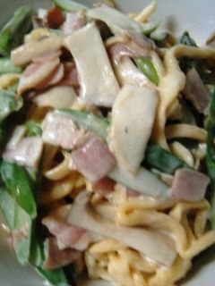 アスパラとベーコンのクリームパスタ-レシピのメイン写真