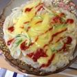 普通のお餅でクリスピー餅ピザ