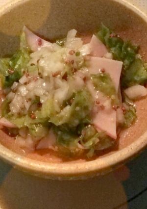 ハムとレタスのマスタードマリネ-レシピのメイン写真