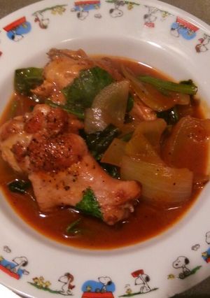 安価！簡単にできる手羽元のトマト煮-レシピのメイン写真