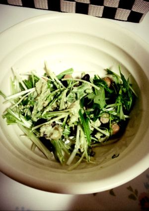 アボカドと水菜のサラダ-レシピのメイン写真