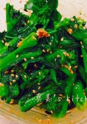 菜の花の胡麻味噌和え-レシピのメイン写真