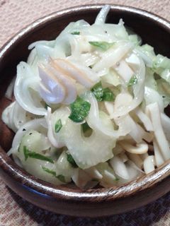 オリーブオイルで♪新玉葱とイカ燻マリネ!-レシピのメイン写真