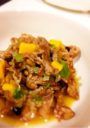 納豆とチーズのネギ塩ポーク炒め-レシピのメイン写真