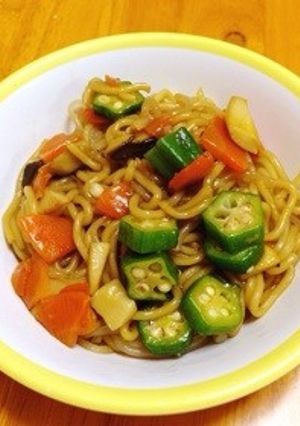 糸こんにゃく焼きそばぬるぬる仕立て-レシピのメイン写真
