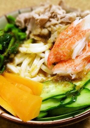 冷しゃぶサラダ風ぶっかけうどん-レシピのメイン写真