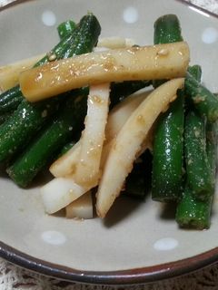 いんげん&かまぼこの胡麻和え-レシピのメイン写真