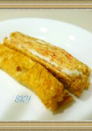お弁当お野菜卵シリーズ☆にんじん玉子焼き-レシピのメイン写真