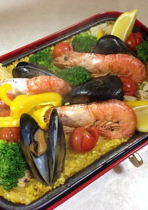 簡単!ホットプレートdeパエリア-レシピのメイン写真