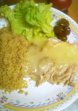 鶏肉のレモンソース　クスクス添え-レシピのメイン写真