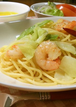 ☆春キャベツと海老のゆずこしょうパスタ☆-レシピのメイン写真