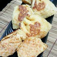 รูปของ ツナキムチーズご飯の焼きいなり
