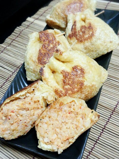 ツナキムチーズご飯の焼きいなり-レシピのメイン写真