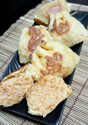 ツナキムチーズご飯の焼きいなり-レシピのメイン写真