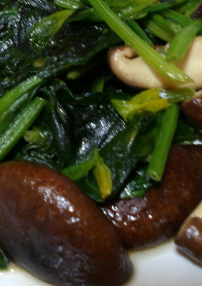 ほうれん草と椎茸のバター炒め-レシピのメイン写真